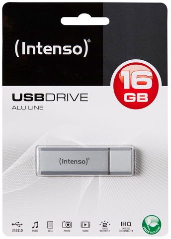 USB atmintinė Intenso Alu, 16 GB