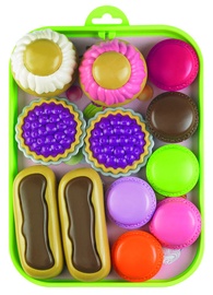 Žaisliniai virtuvės reikmenys, saldumynų rinkinys Ecoiffier Tray With Cakes 8/980S