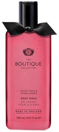 Dušigeel The English Bathing Company Boutique Velvet Rose & Sandalwood, 500 ml