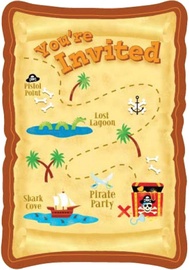 Amscan Pirate Party Postcard Invitations 498221