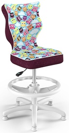 Entelo Petit Black HC+F Size 4 Children Chair ST32 White/Owls