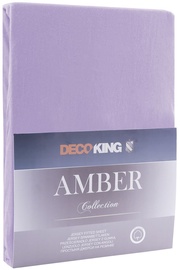 Voodilina DecoKing Amber, violetne, 220 x 200 cm, kummiga