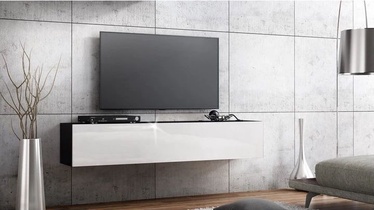 TV staliukas Pro Meble Milano Wall 160 Black/White, 1600x320x300 mm