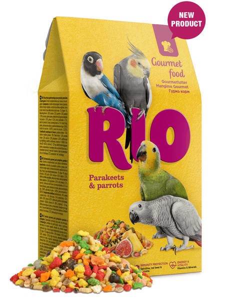 Sausa pārtika Mealberry Rio Gourmet Food For Parakeets & Parrots 250g