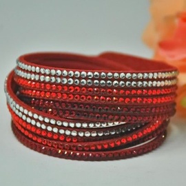 Vincento Bracelet Double Crystalsnake LB-1024