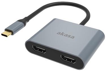 Adapter Akasa USB Type-C to Dual HDMI MST Adapter, hall, 0.018 m