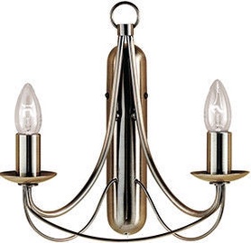 Searchlight Mypole 6342-2AB Brass 2x60W E14