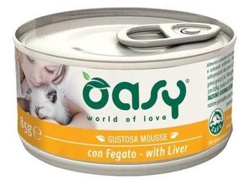 Oasy Adult Cat Wet Mousse w/ Liver 85g