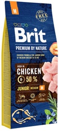 Сухой корм для собак Brit Premium Nature, курица, 15 кг