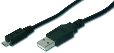 Assmann Cable USB / USB-micro Black 1 m