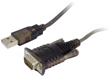 Adapteris Unitek USB to RS232 RS-232, USB 2.0, 1.5 m, juoda