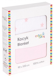 Ceba Baby Jersey Baby Blanket 90x100cm Pink Stars