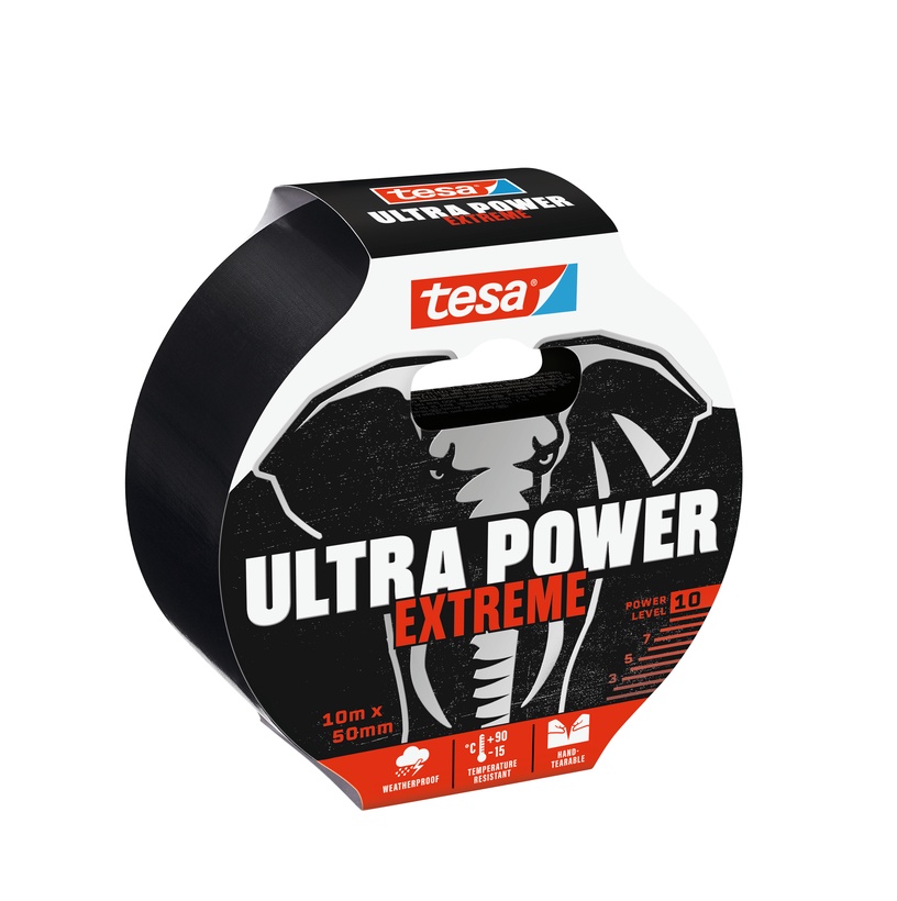 Parandusteip Tesa Ultra Power Extreme, ühepoolne, 10 m x 5 cm