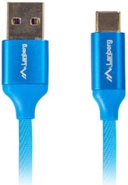 Провод Lanberg USB To Type-C, синий, 0.5 м