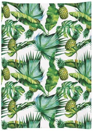 Пеленальный матрас Ceba Baby Short Flora & Fauna Pina, 70x50 см, зеленый