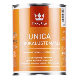 Krāsa Tikkurila, pus-matēts, 0.9 l, bezkrāsaina