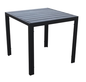 Lauko stalas Domoletti BFFT001, juodas, 80 x 80 x 71 cm