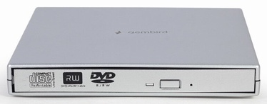 Optiskā ierīce Gembird DVD-USB-02-SV External USB DVD Drive Silver