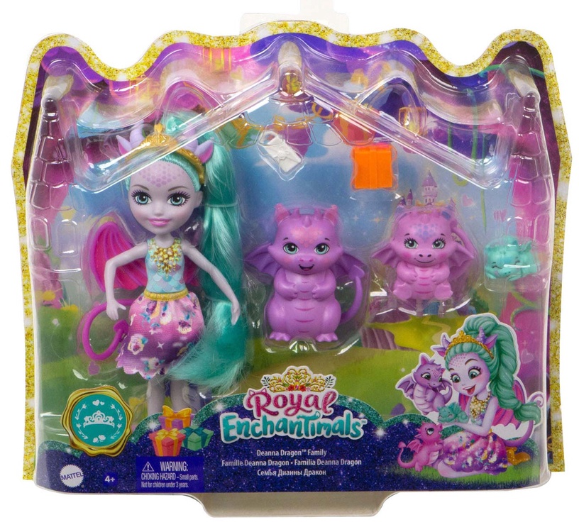Nuku - kujuke Mattel Enchantimals Enchantimals Royals Deanna Dragon GYJ09, 15 cm