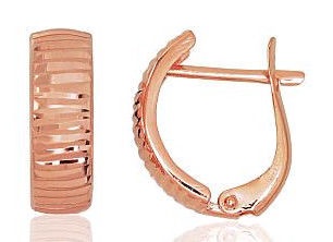 Diamond Sky 14K Red Gold Earrings Classic X