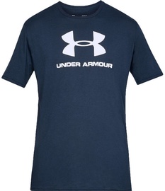 Футболка Under Armour Sportstyle Logo Tee 1329590-100, синий, 2XL