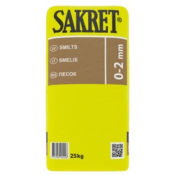 Песок для бетонирования Sakret, 25 кг