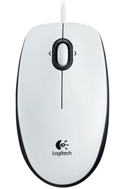 Datorpele Logitech B100, balta/melna