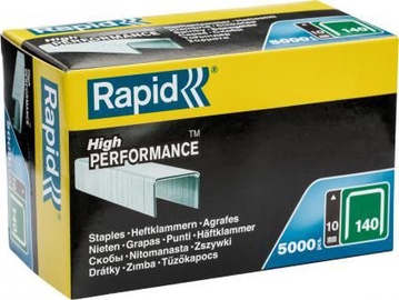 Rapid Flatwire 140/10mm Green Staples 5000pcs