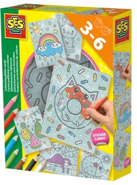 SES Creative Colouring Glitter Cards 14621