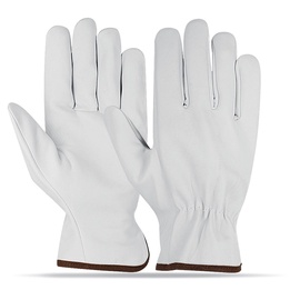 Рабочие перчатки кожаные, перчатки Haushalt AB1106, натуральная кожа/синтетическое волокно, белый, 10