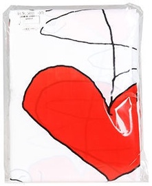 Штора для ванной Ridder Textile, белый/красный, 2000 мм x 1800 мм