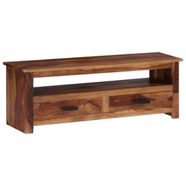TV galds VLX Solid Sheesham Wood 247715, brūna, 300 mm x 1180 mm x 400 mm