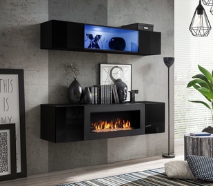 ASM Fly N3 Living Room Wall Unit Set Black