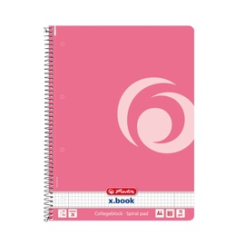 Herlitz Spiral Notepad A4/80p Pink