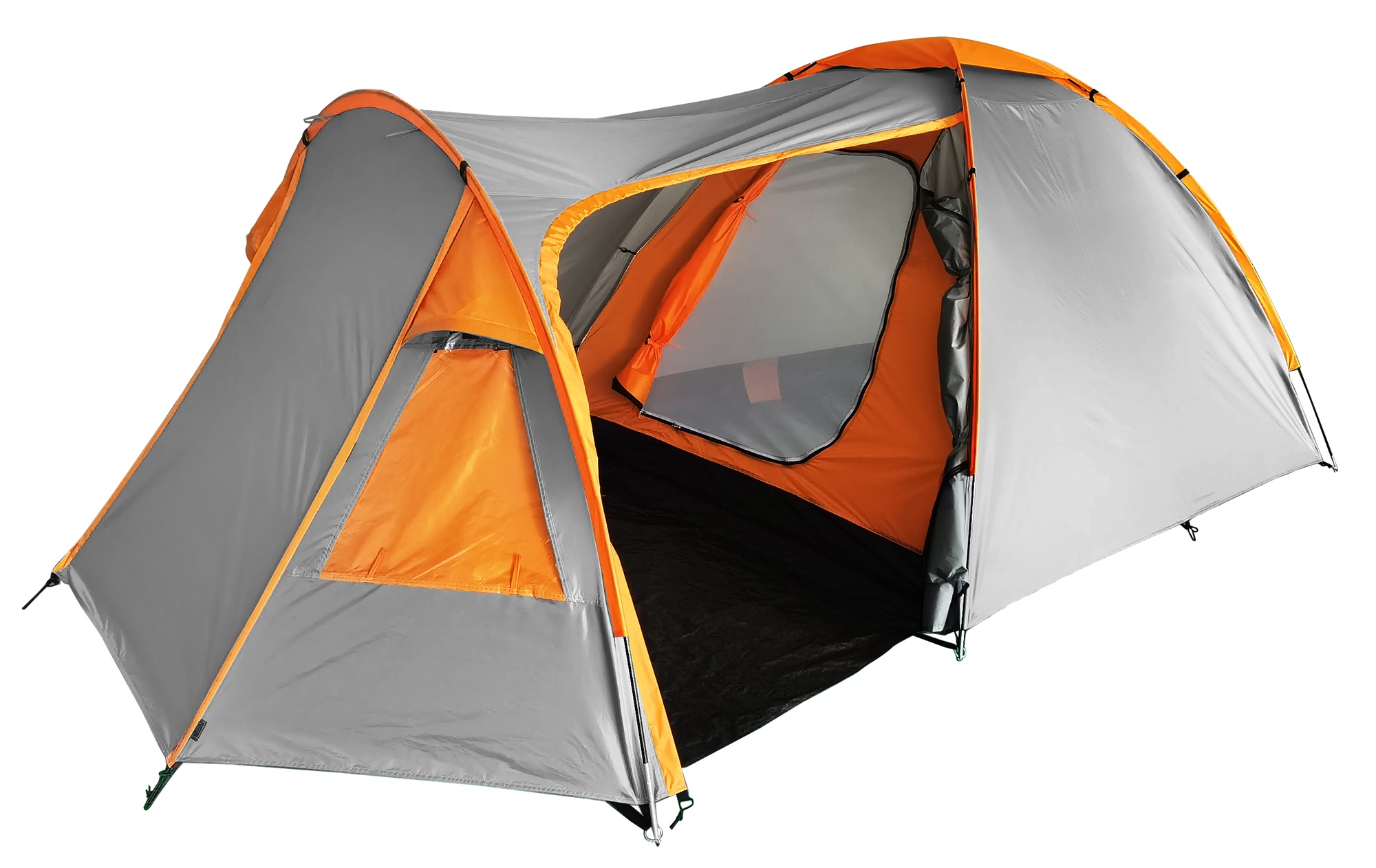 Divvietīga telts O.E.Camp RD-T23-2, oranža/pelēka -