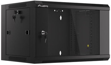 Lanberg Wall-Mounted Rack 19" 6U WFFA-5406-10B Black