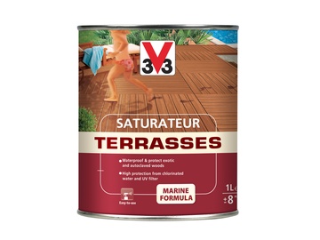 Масло для пола V33 Terrases, прозрачная, 1 l