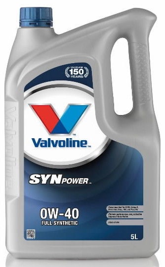 Variklių alyva Valvoline 0W - 40, sintetinis, lengviesiems automobiliams, 5 l