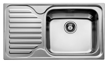 Раковина Teka Classic Max 1C 1E L, нержавеющая сталь, 500 мм x 860 мм x 200 мм