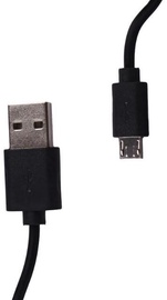 Whitenergy Cable USB to USB-micro Black 0.3m