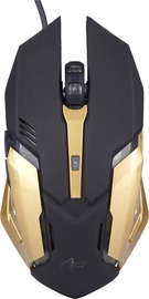 Žaidimų pelė ART AM-98 Black/Gold, laidinė, optinė