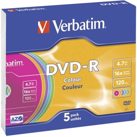Комплект дисков Verbatim 43557, 4.7 GB, 5шт.