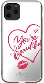 Kingxbar Angel Mirror You're Beautiful Back Case With Swarovski For Apple iPhone 11 Pro Max Transparent
