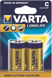 Varta Longlife Alkaline Batteries R14/C x2