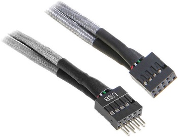 BitFenix Internal USB Extension Cable Silver/Black