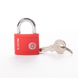 Piekaramā slēdzene Blossom BX0132, sarkana, 35 mm x 17 mm x 53 mm