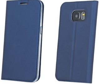 Blun Premium Matt Smart Magnetic Fix Book Case For Samsung Galaxy S8 Plus Dark Blue
