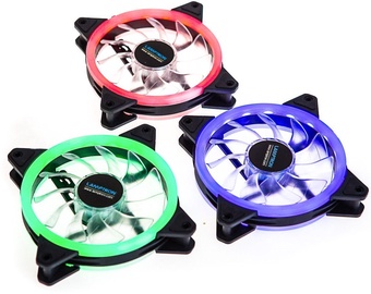 Lamptron Nova Music RGB LED Fan Set of 3 With Controller