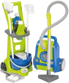 Ecoiffier Clean Home Cleaning Cart And Vacuum Cleaner Set