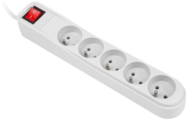 Natec Surge Protector 5 Outlet Grey 1.5m